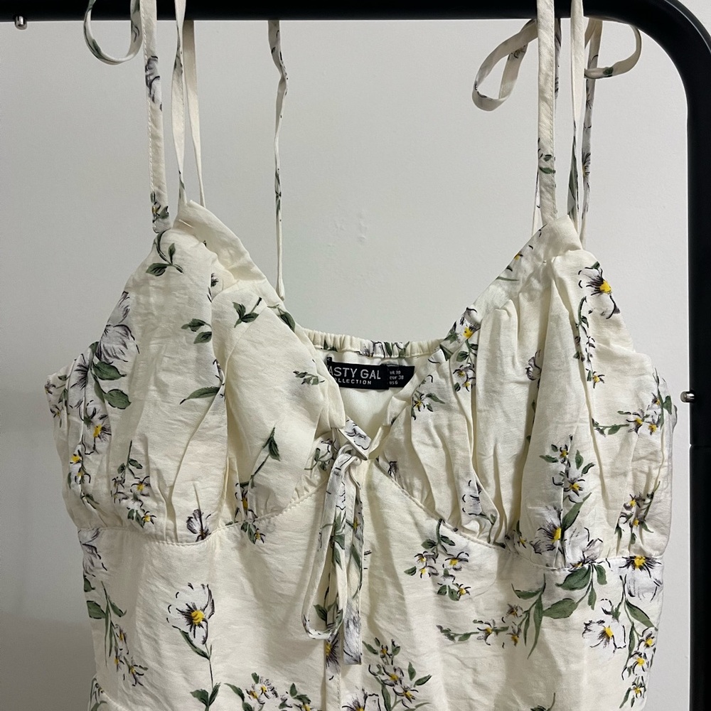 Nasty Gal Floral Print Mini Dress